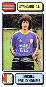 Sticker Michel Preud'Homme - Football Belgium 1982-1983 - Panini