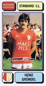 Cromo Heinz Gründel - Football Belgium 1982-1983 - Panini