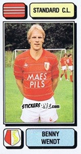 Figurina Benny Wendt - Football Belgium 1982-1983 - Panini