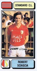 Cromo Robert Sciascia - Football Belgium 1982-1983 - Panini