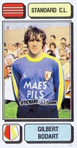 Figurina Gilbert Bodart - Football Belgium 1982-1983 - Panini