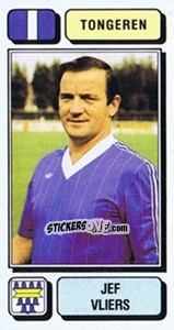 Cromo Jef Vliers - Football Belgium 1982-1983 - Panini
