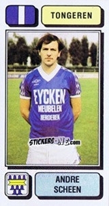 Figurina Andre Scheen - Football Belgium 1982-1983 - Panini