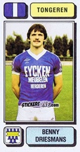 Figurina Benny Driesmans - Football Belgium 1982-1983 - Panini