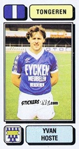 Cromo Yvan Hoste - Football Belgium 1982-1983 - Panini