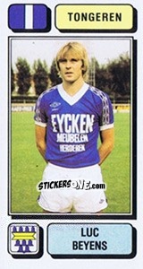 Cromo Luc Beyens - Football Belgium 1982-1983 - Panini