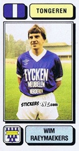 Sticker Wim Raeymaekers - Football Belgium 1982-1983 - Panini