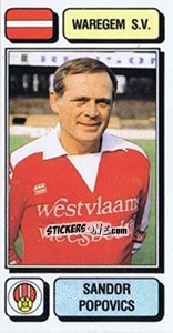 Cromo Sandor Popovics - Football Belgium 1982-1983 - Panini
