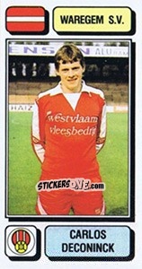 Sticker Carlos Deconinck - Football Belgium 1982-1983 n. 279 - Panini