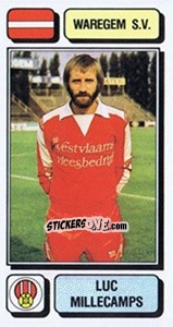 Sticker Luc Millecamps - Football Belgium 1982-1983 - Panini