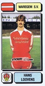 Sticker Hans Loovens - Football Belgium 1982-1983 n. 284 - Panini