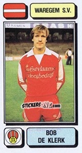 Cromo Bob de Klerk - Football Belgium 1982-1983 - Panini