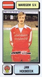 Figurina Jan Hoebeeck - Football Belgium 1982-1983 - Panini