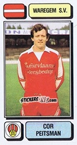 Figurina Cor Peitsman - Football Belgium 1982-1983 - Panini