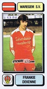 Cromo Frankie Dekenne - Football Belgium 1982-1983 n. 292 - Panini