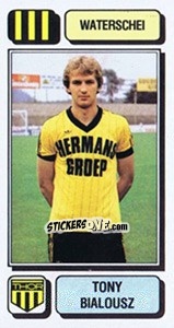 Sticker Tony Bialousz - Football Belgium 1982-1983 - Panini