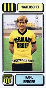 Cromo Karl Berger - Football Belgium 1982-1983 n. 306 - Panini