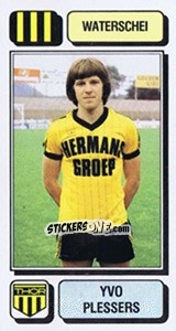 Sticker Yvo Plessers - Football Belgium 1982-1983 - Panini