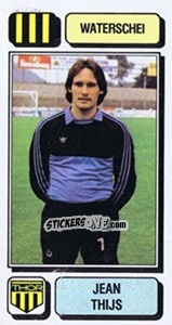 Figurina Jean Thijs - Football Belgium 1982-1983 - Panini