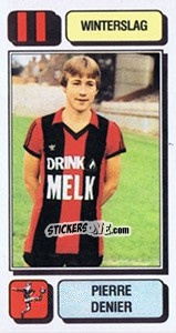 Figurina Pierre Denier - Football Belgium 1982-1983 - Panini