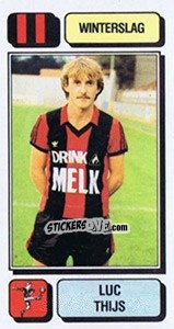 Sticker Luc Thijs - Football Belgium 1982-1983 n. 321 - Panini
