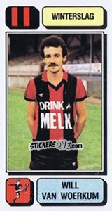 Cromo Will van Woerkum - Football Belgium 1982-1983 - Panini