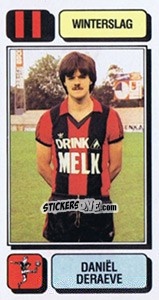 Sticker Daniël Deraeve - Football Belgium 1982-1983 - Panini