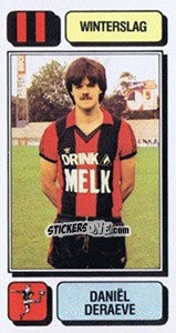 Sticker Daniël Deraeve - Football Belgium 1982-1983 n. 327 - Panini