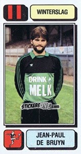 Sticker Jean-Paul de Bruyn - Football Belgium 1982-1983 - Panini