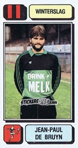 Sticker Jean-Paul de Bruyn - Football Belgium 1982-1983 n. 328 - Panini