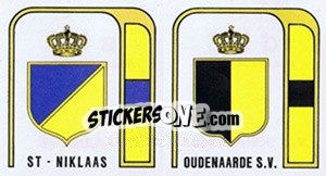 Sticker St-Niklaas - Oudenaarde S.V. - Football Belgium 1982-1983 n. 351 - Panini
