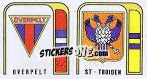 Sticker Overpelt - St-Truiden - Football Belgium 1982-1983 - Panini
