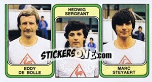 Sticker Eddy de Bolle / Hedwig Sergeant / Marc Steyaert - Football Belgium 1982-1983 n. 355 - Panini