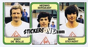 Figurina Eddy de Bolle / Hedwig Sergeant / Marc Steyaert - Football Belgium 1982-1983 - Panini