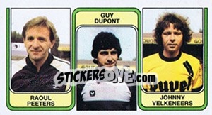 Sticker Raoul Peeters / Guy Dupont / Johnny Velkeneers - Football Belgium 1982-1983 n. 358 - Panini