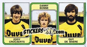 Cromo Eddy Crocaerts / Danny Bonne / Guy de Baere - Football Belgium 1982-1983 - Panini