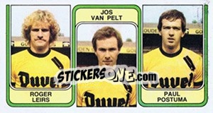 Figurina Roger Leirs / Jos van Pelt / Paul Postuma - Football Belgium 1982-1983 - Panini