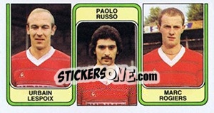 Figurina Urbain Lespoix / Paolo Russo / Marc Rogiers - Football Belgium 1982-1983 - Panini