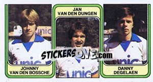 Figurina Johnny van den Bossche / Jan van den Dungen / Danny Degelaen - Football Belgium 1982-1983 n. 370 - Panini