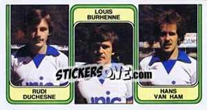 Sticker Rudi Duchesne / Louis Burhenne / Hans van Ham - Football Belgium 1982-1983 n. 371 - Panini