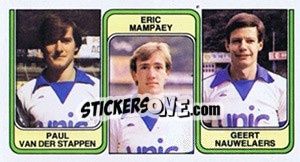 Sticker Paul van der Stappen / Eric Mampaey / Geert Nauwelaers - Football Belgium 1982-1983 - Panini