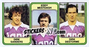 Sticker Dirk Sanders / Eddy Mestdagh / Dirk Destorme - Football Belgium 1982-1983 - Panini