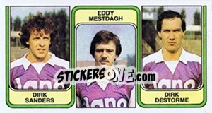 Figurina Dirk Sanders / Eddy Mestdagh / Dirk Destorme - Football Belgium 1982-1983 n. 384 - Panini