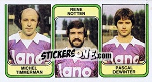 Sticker Michel Timmerman / Rene Notten / Pascal Dewinter - Football Belgium 1982-1983 n. 385 - Panini