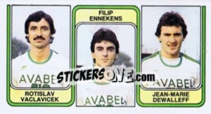 Figurina Rotislav Vaclavicek / Filip Ennekens / Jean-Marie Dewalleff - Football Belgium 1982-1983 n. 389 - Panini