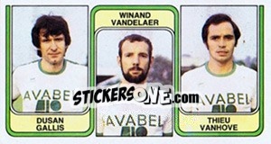 Sticker Dusan Gallis / Winand Vandelaer / Thieu Vanhove - Football Belgium 1982-1983 n. 391 - Panini