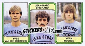 Sticker Yves Van Den Meersche / Jean-Marc Brichand / Yvan Meuree - Football Belgium 1982-1983 - Panini