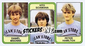 Figurina Daniël Misonne / Vito Sciamana / Peter Hamilton - Football Belgium 1982-1983 - Panini