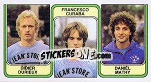 Cromo Didier Durieux / Francesco Curaba / Daniël Mathy