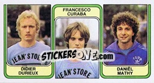 Figurina Didier Durieux / Francesco Curaba / Daniël Mathy - Football Belgium 1982-1983 - Panini